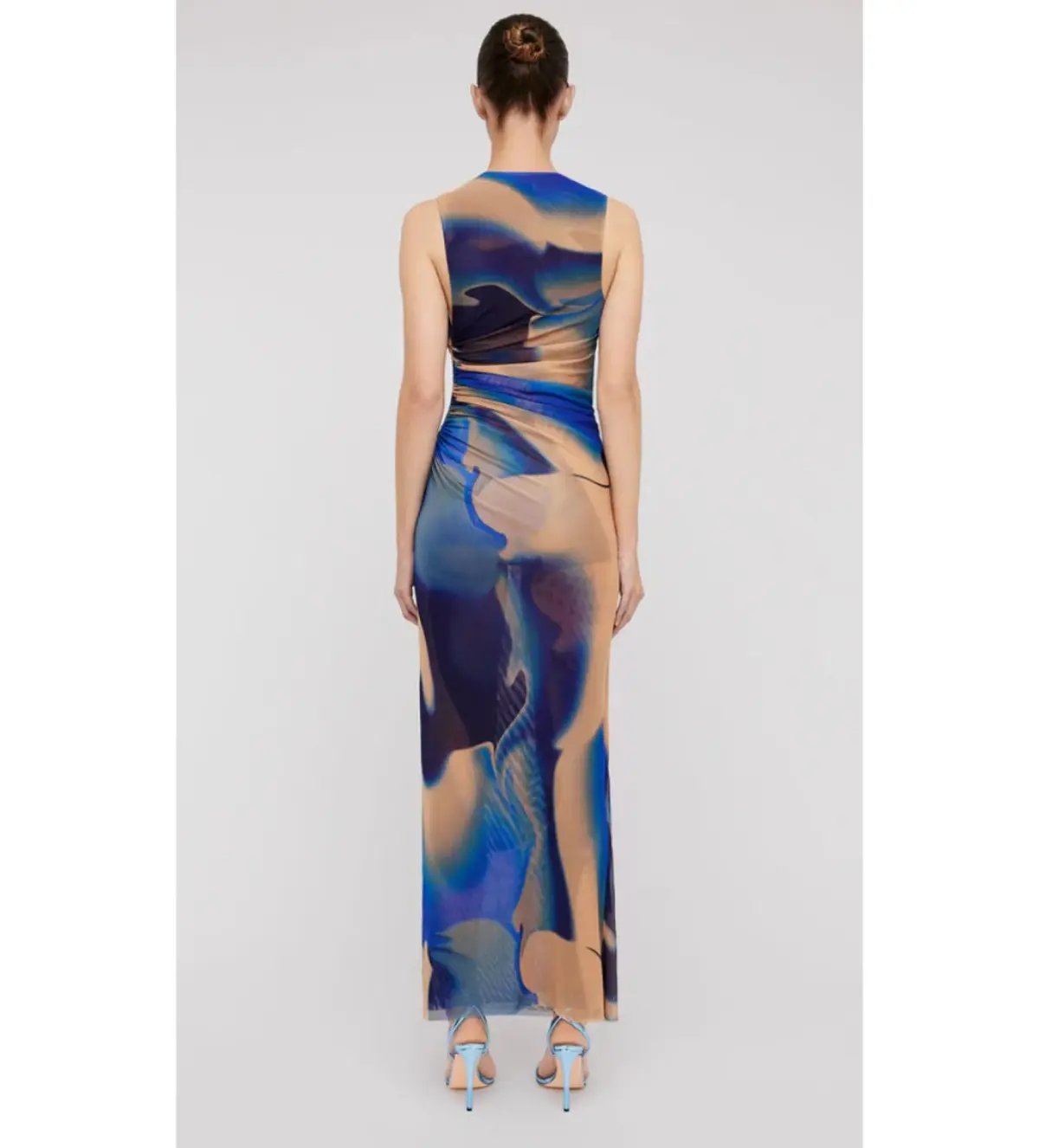 Scanlan Theodore Italian Watercolour Print Maxi Dress Multi Size AU 10 photo 3