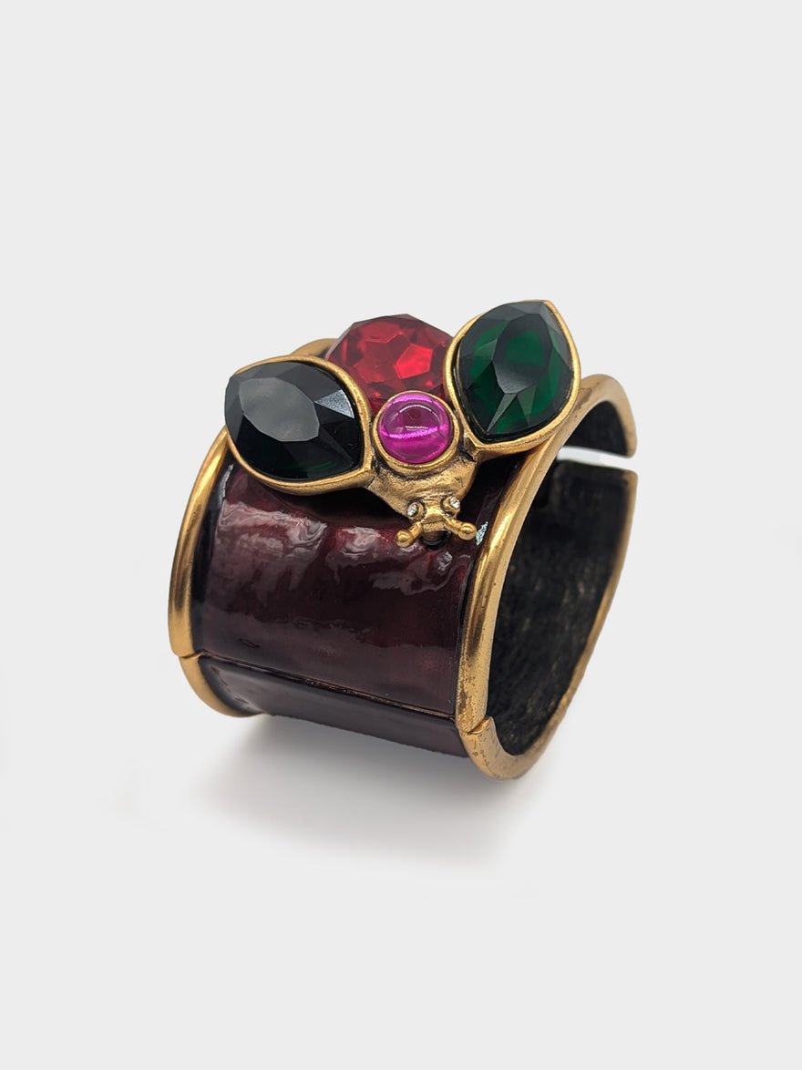 Oscar De La Renta Beetle cuff bracelet photo 2