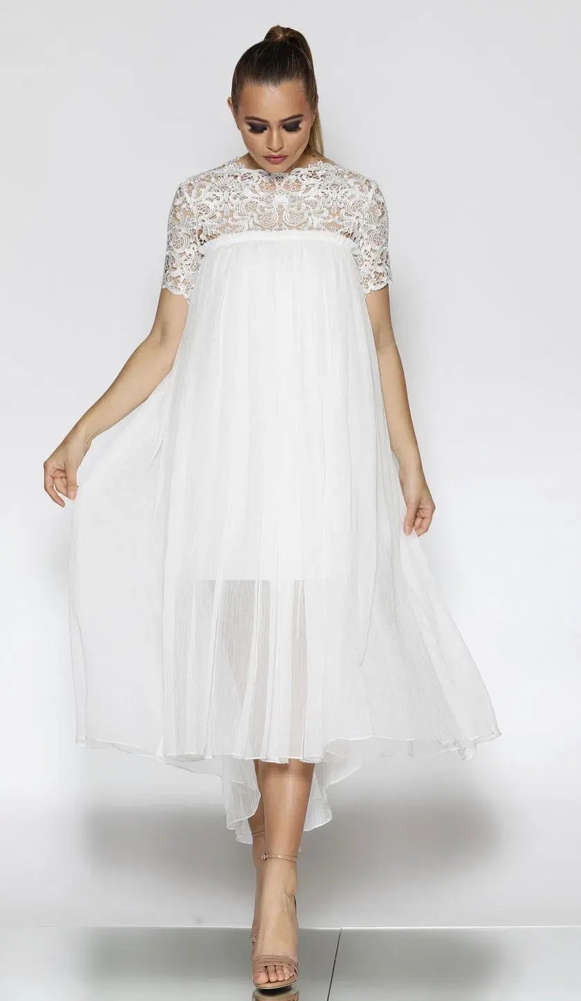Jadore Michelle Dress White Size 10 photo 2