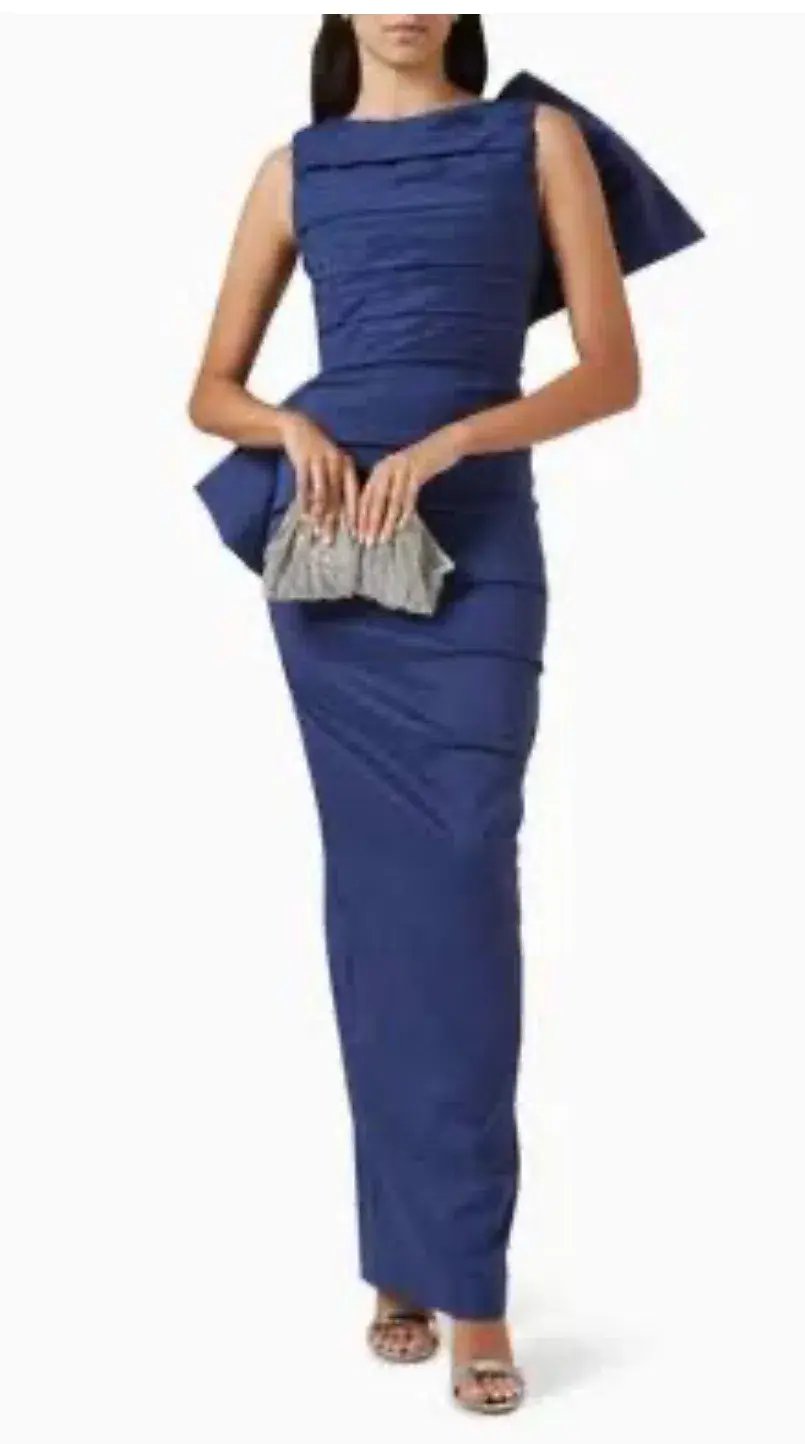 Rachel Gilbert Zora Gown in Stretch Taffeta Size 8 photo 4