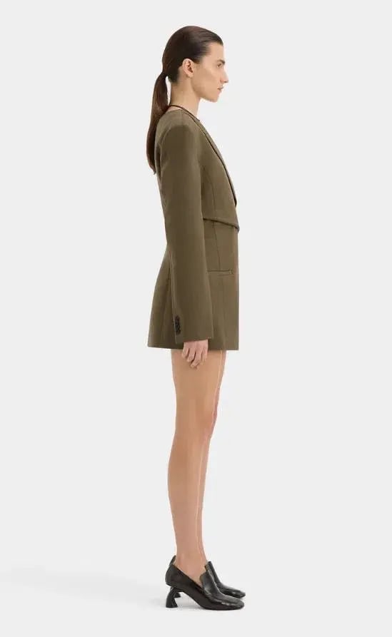 Sir The Label Sartoria Mini Dress Brown Size 8 photo 2