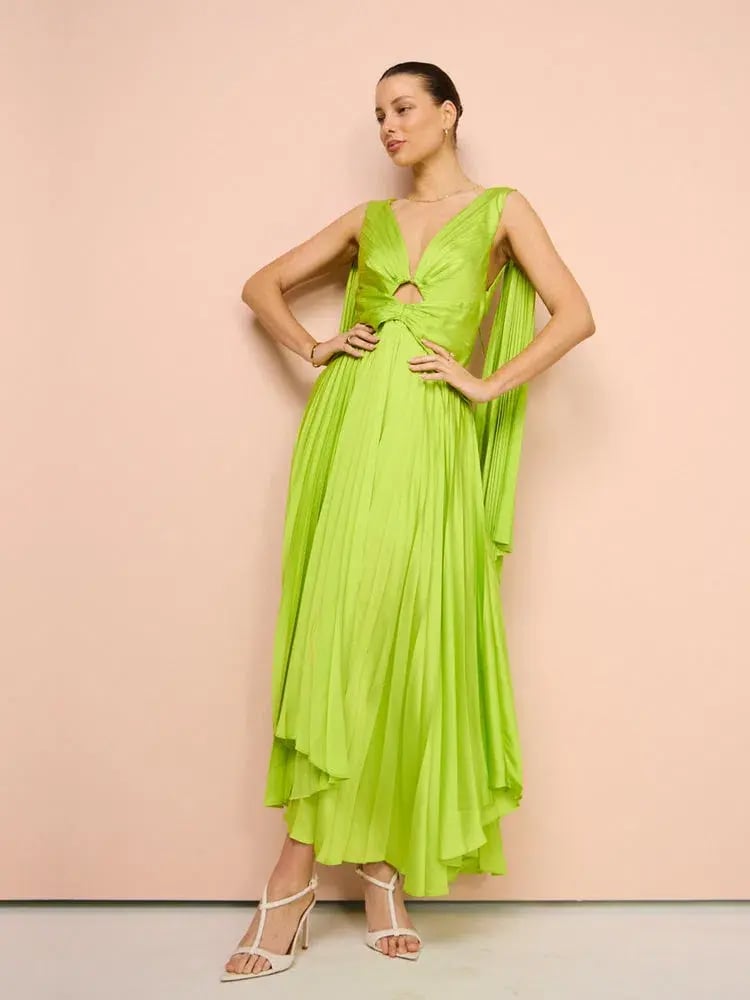 Acler Columbus Midi Dress Citron Size 12 photo 4