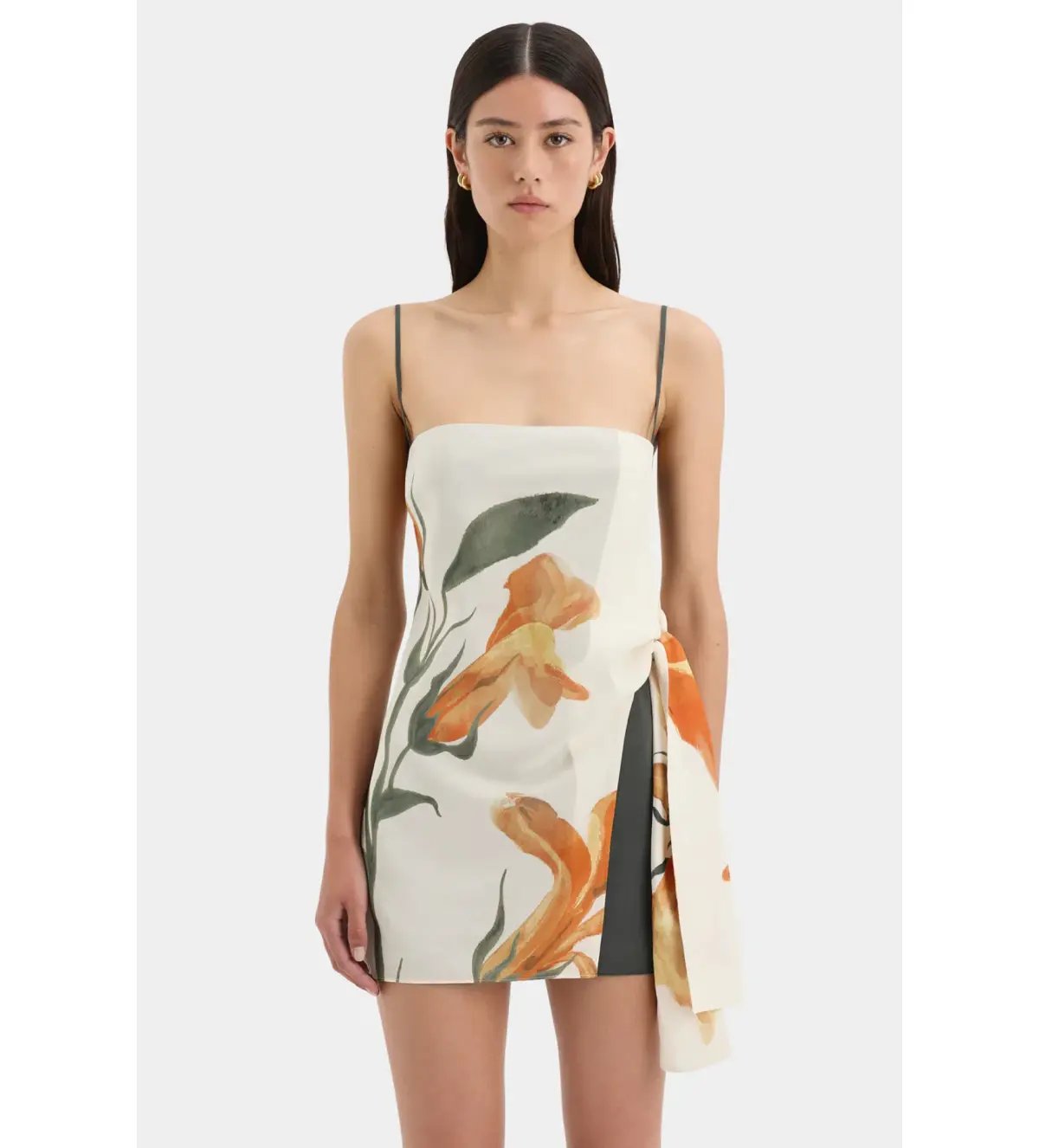 Sir the Label Constance Tie Mini Dress Iris Floral Size 2 / AU 10 photo 4