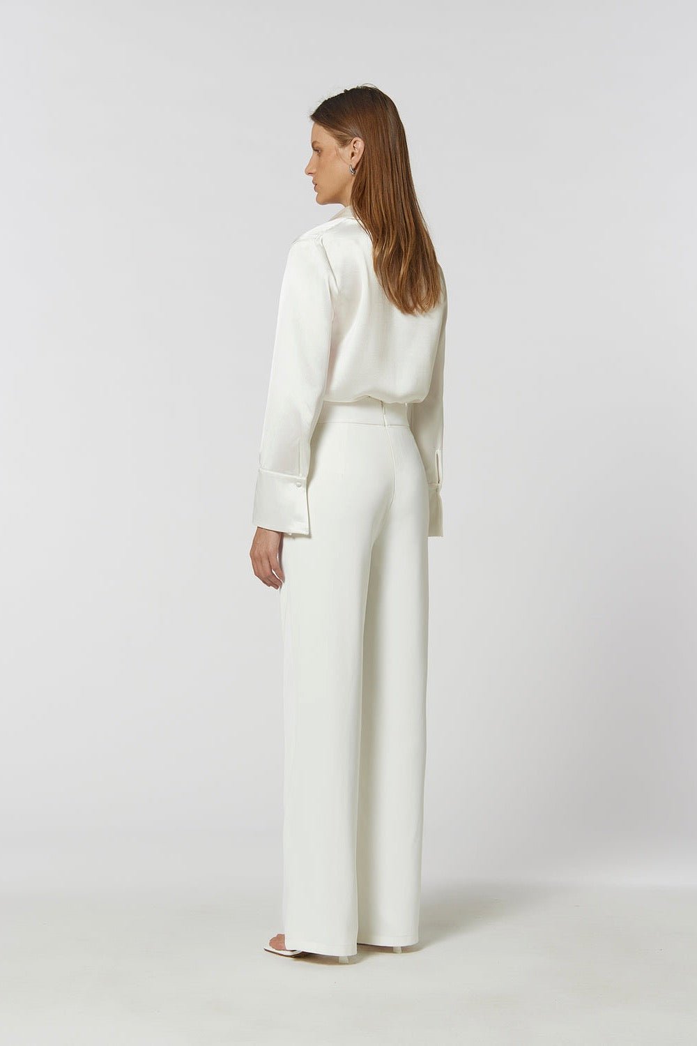 KIANNA SHIM FLARE PANT - IVORY photo 3