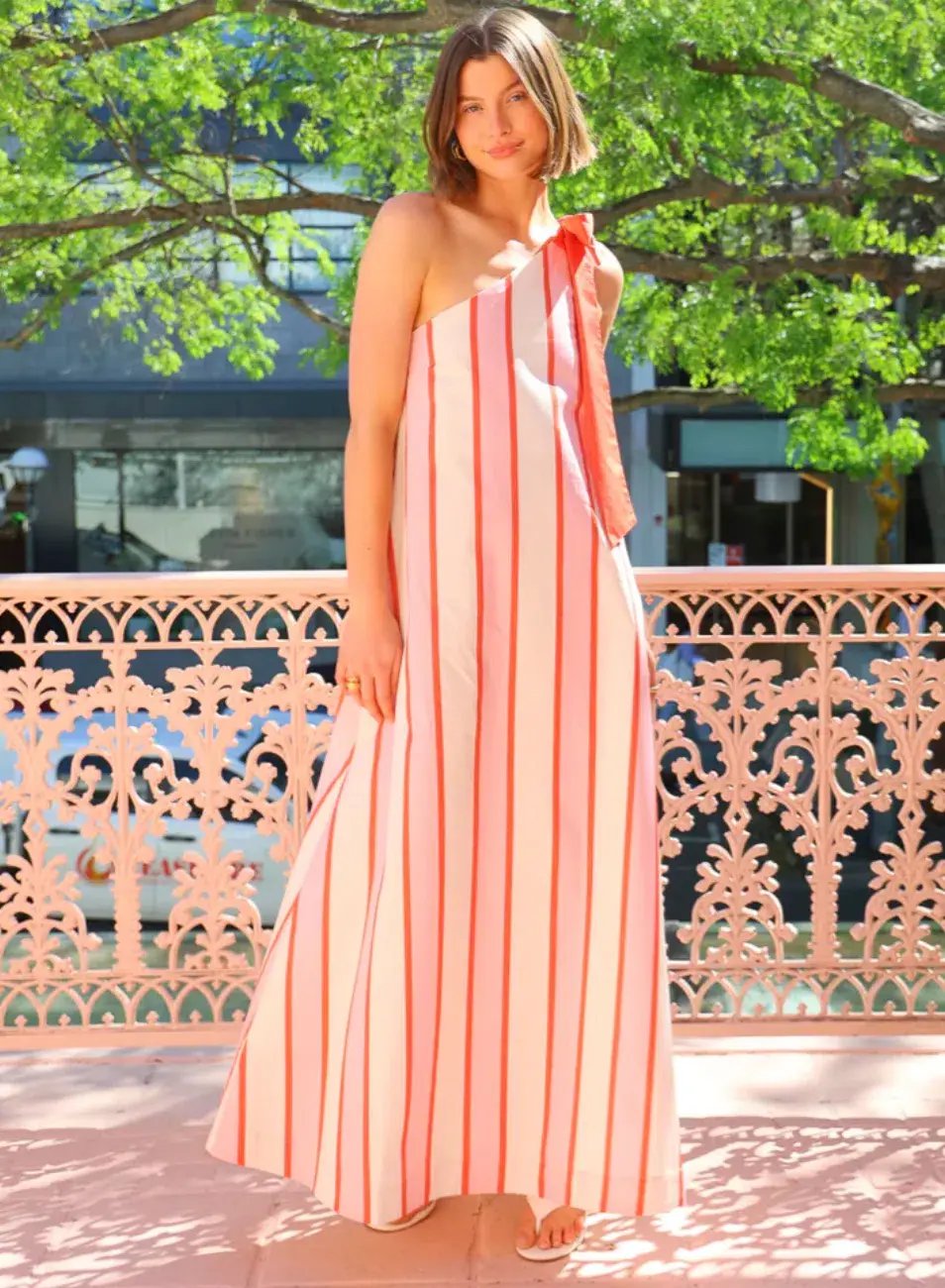 Aston Studio Mila Dress Hana Stripe Size 8 photo 2
