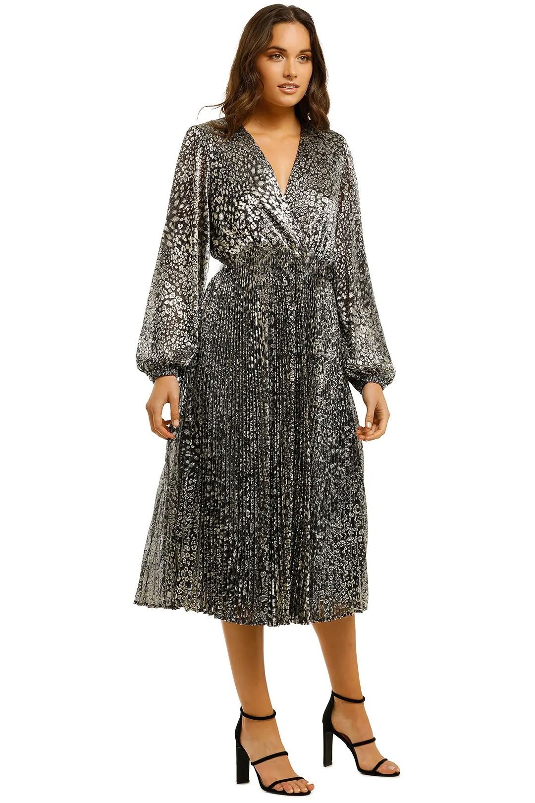 Vienna Midi Dress - Gold photo 2