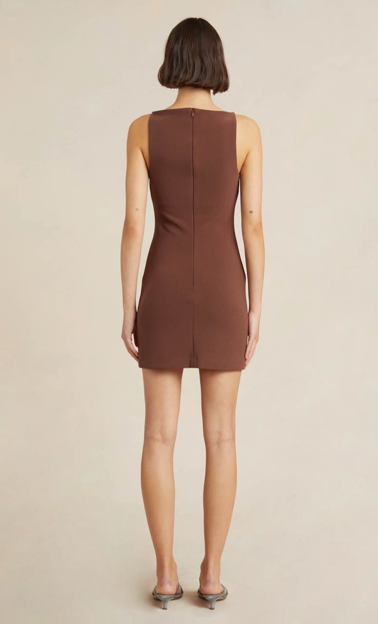 BEC & BRIDGE CLOVER MINI DRESS - CHOCOLATE photo 3
