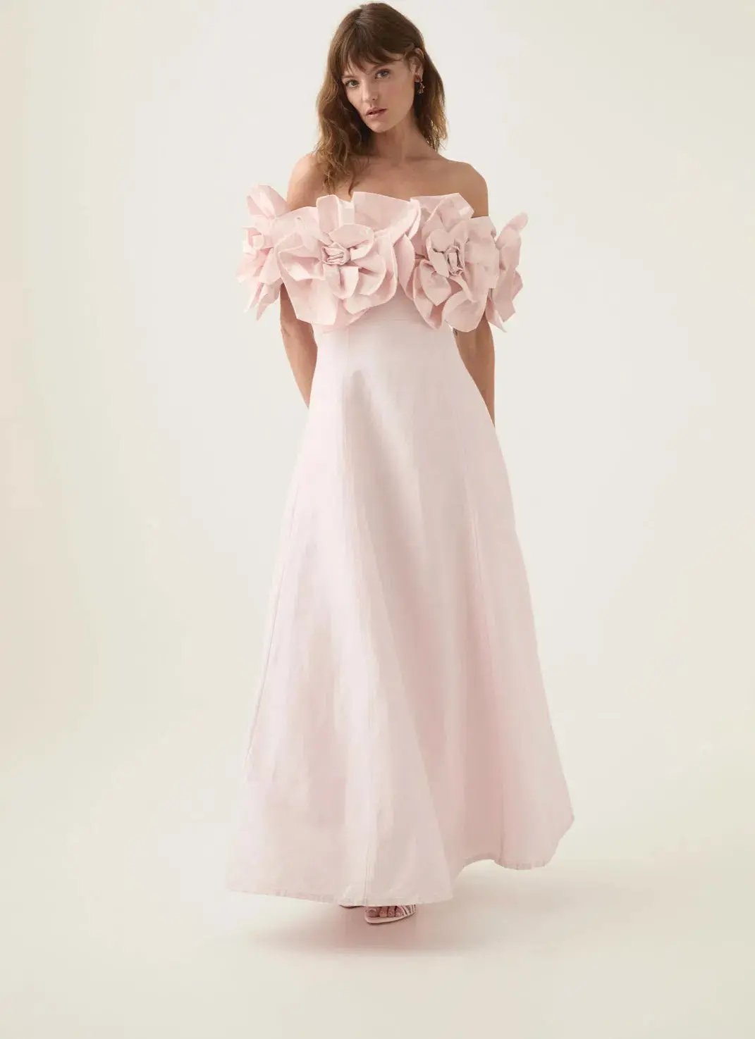 Aje Etta Midi Dress Pastel Pink Size AU 10 photo 2