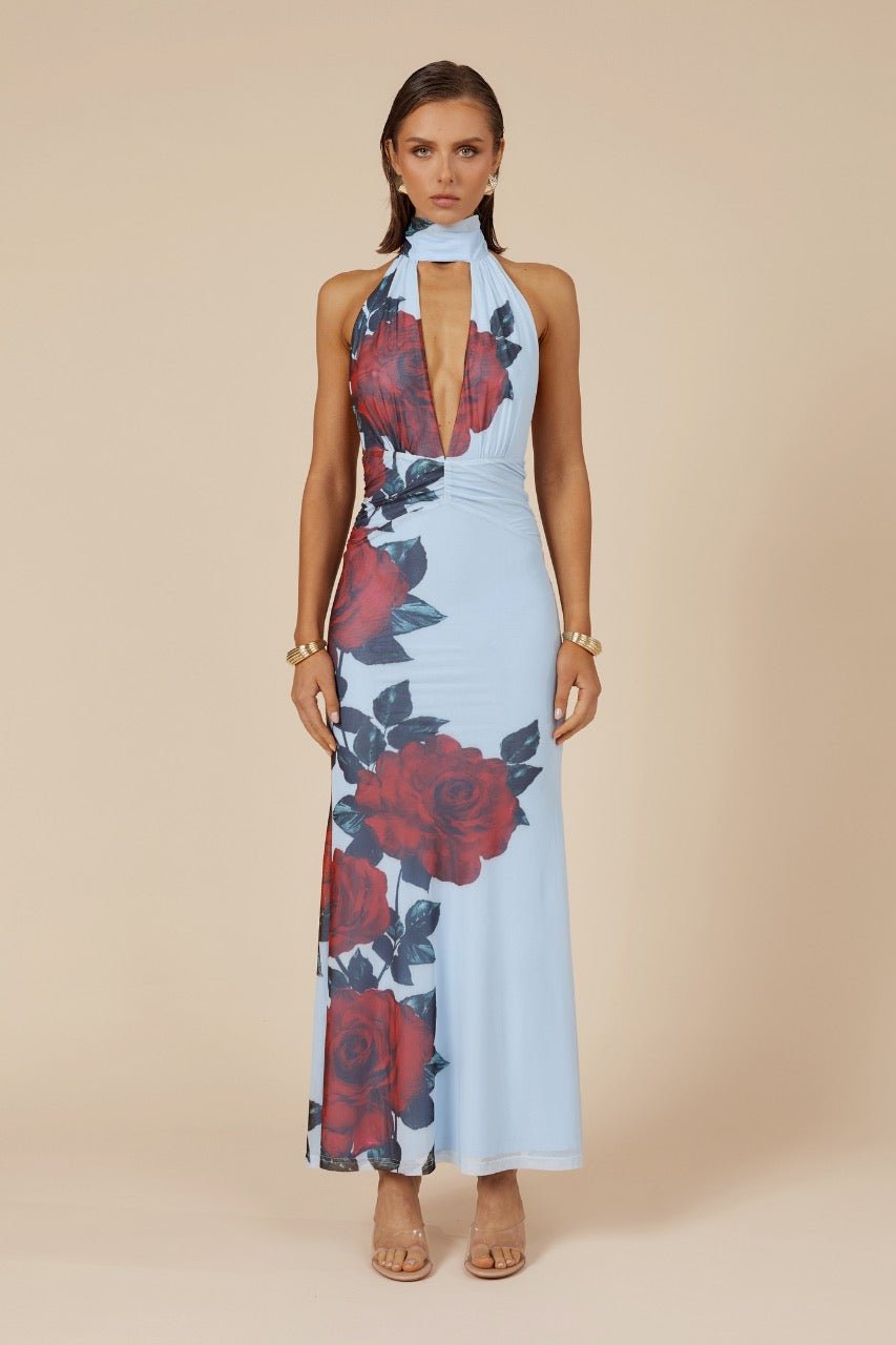 Runaway the Label Antonie Maxi Dress - Red Rose photo 3