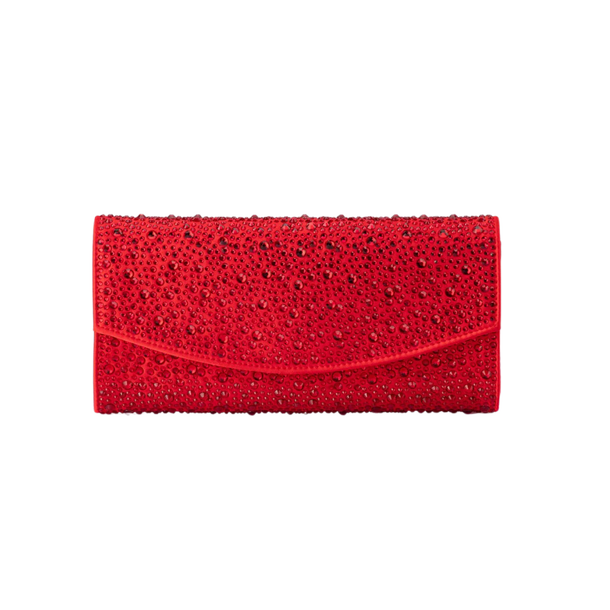 Olga Berg Emma Crystal Clutch - Red photo 2