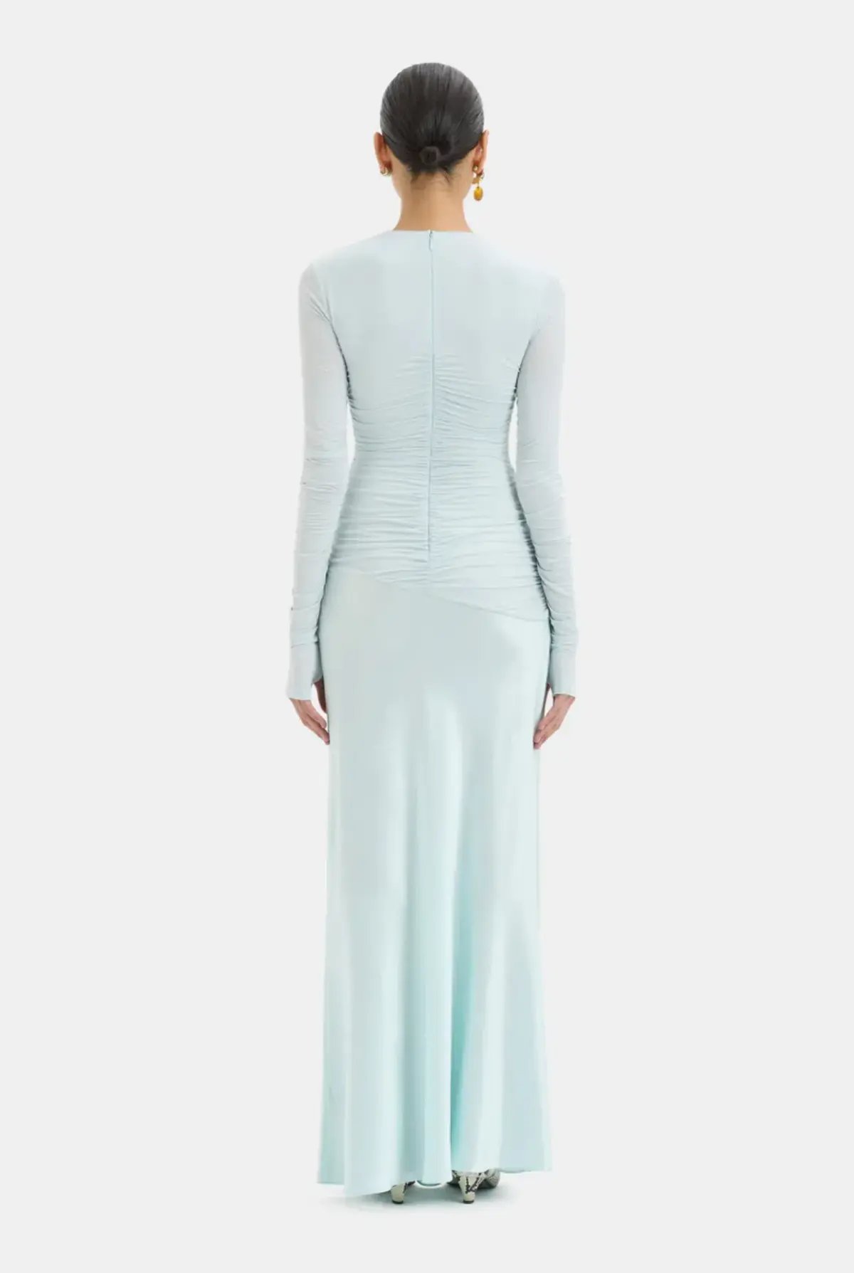 Sir The Label Alessia Draped Gown Ice Blue Size 10 photo 4