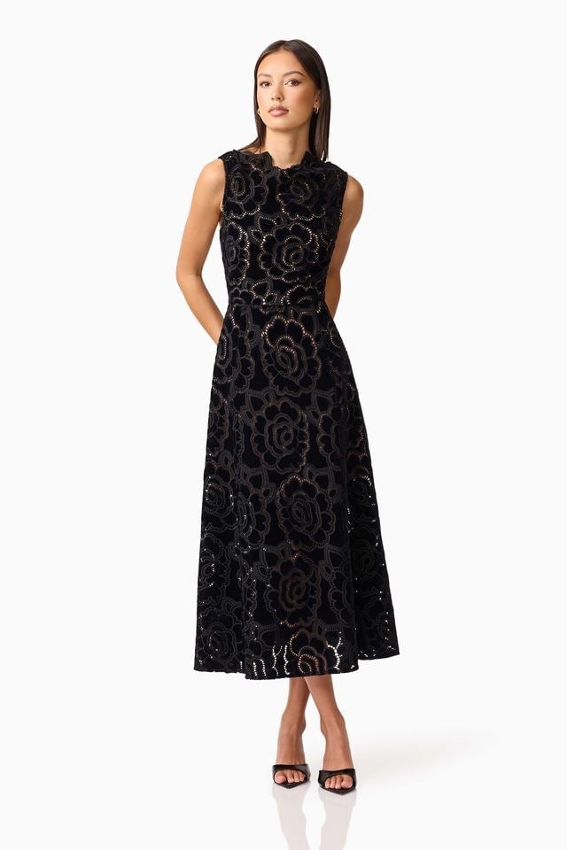 Elliatt Eris Midi Dress - Black photo 4