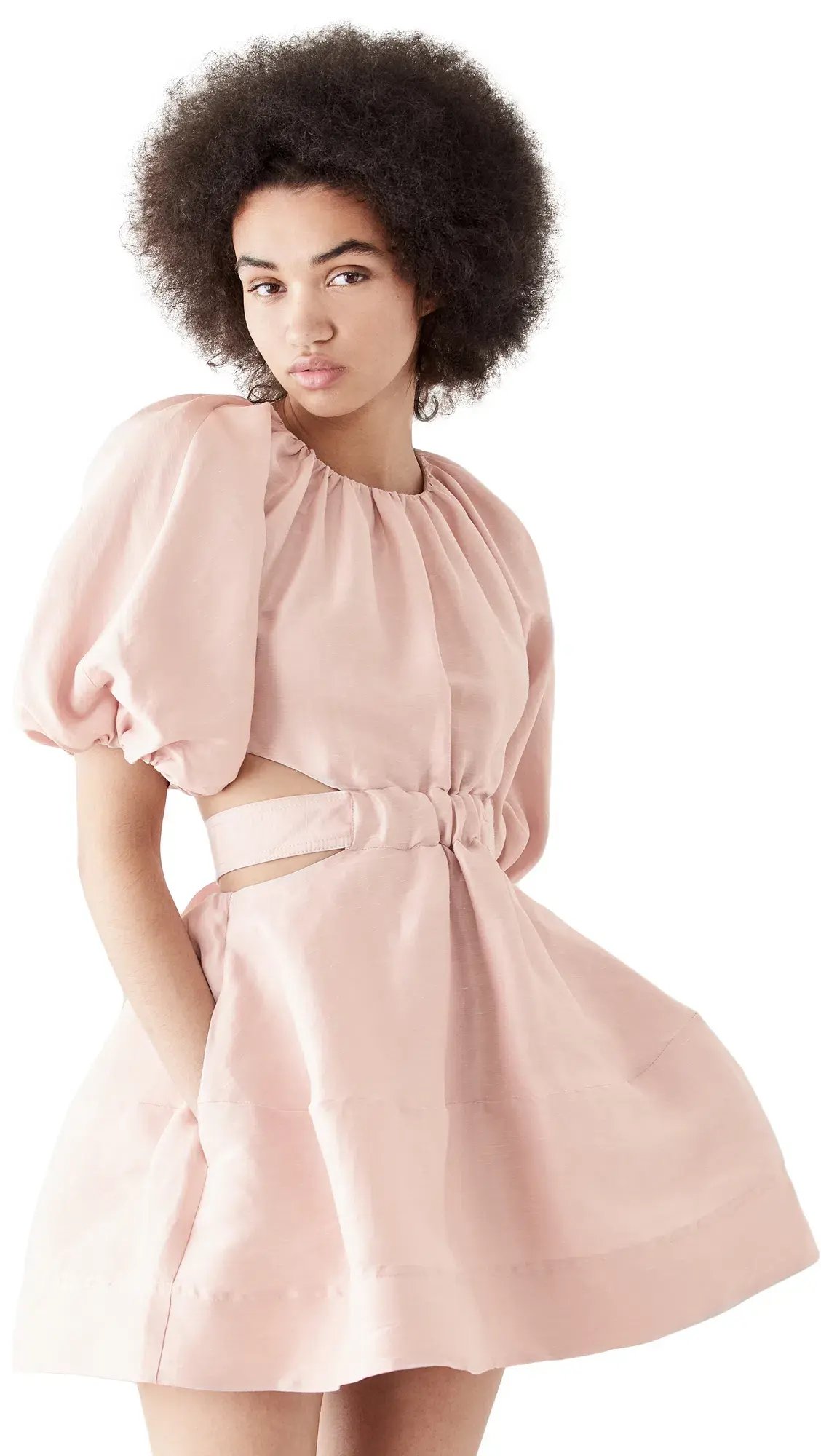 Aje Psychedelia Cut Out Mini Dress Pink Size 8 photo 2
