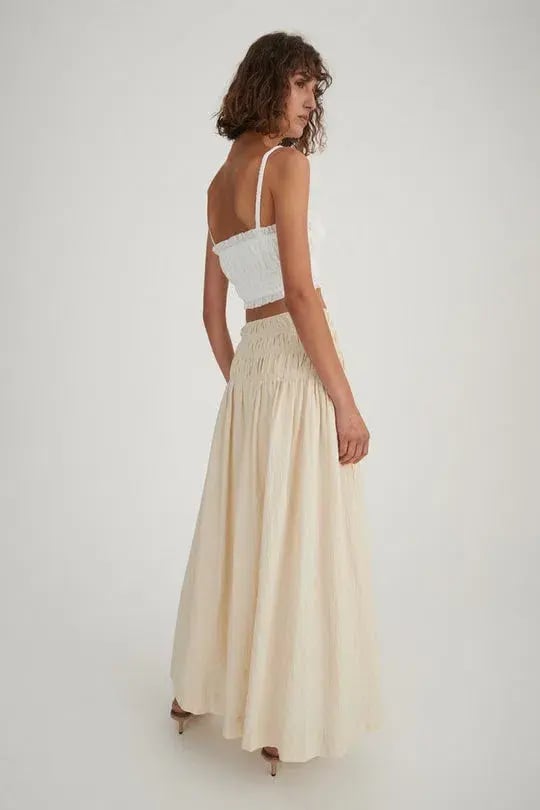 Hansen and Gretel Tully Top & Costello Skirt Set Beige Size 8 photo 4