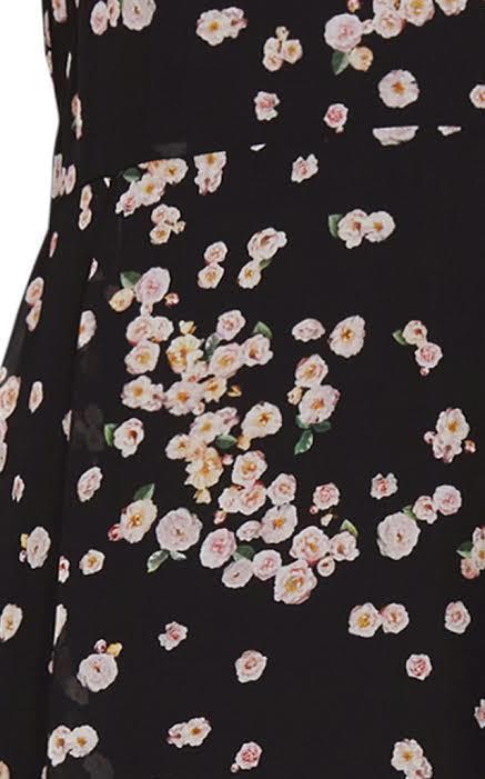 Camilla and Marc Gardin Mini Dress Floral Black Size 6 photo 4