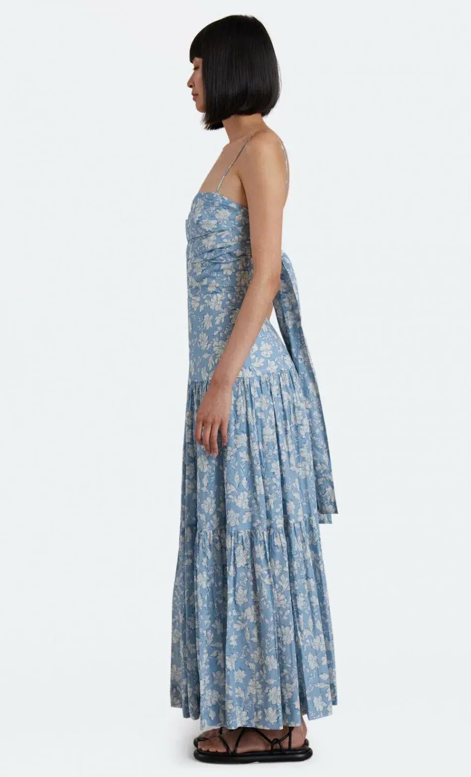 Bec & Bridge Floral Skies Maxi Dress Blue Size 8 photo 2