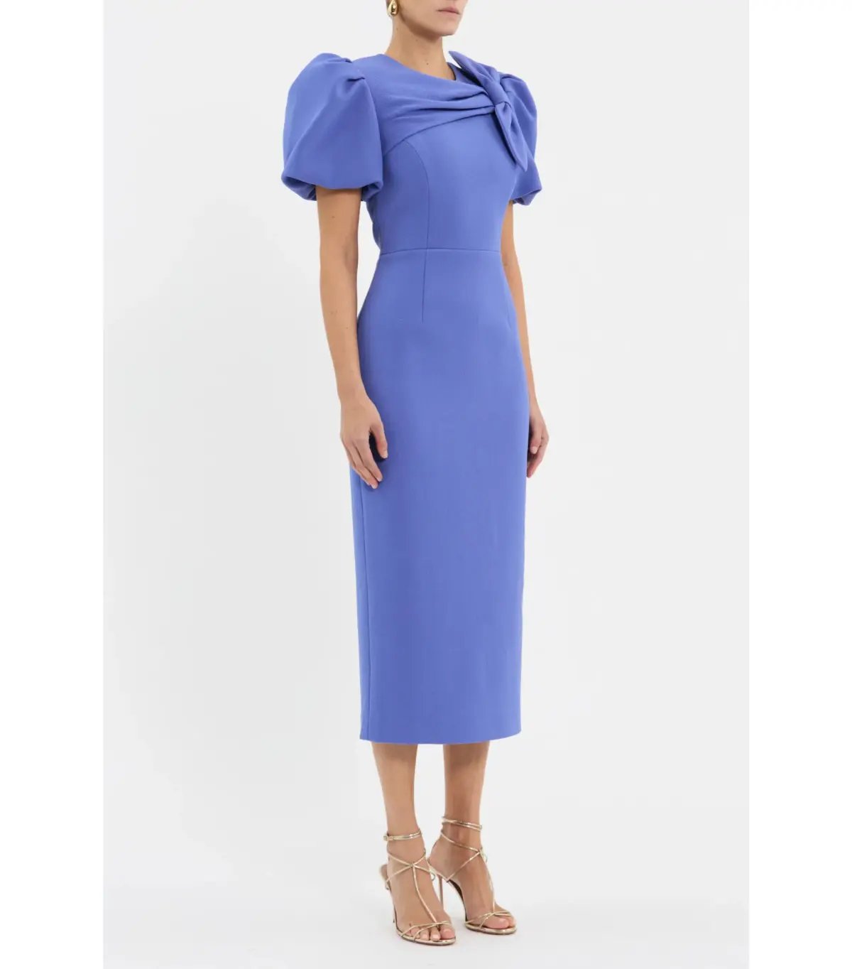 Rebecca Vallance Violetta Midi Dress in Periwinkle Blue Size AU 10 photo 2