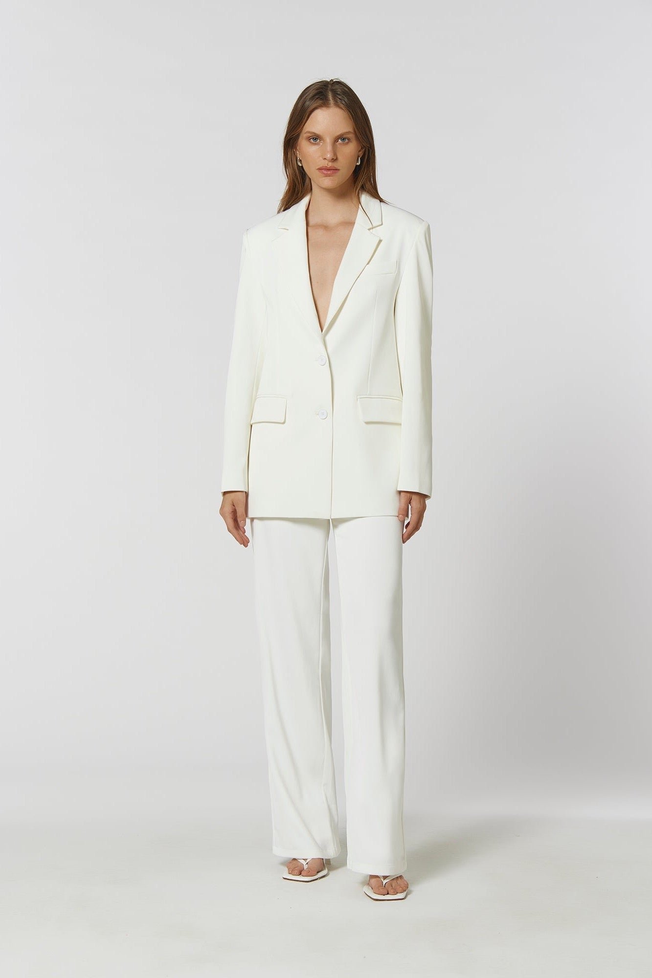 KIANNA JOSLYN BLAZER - IVORY photo 2