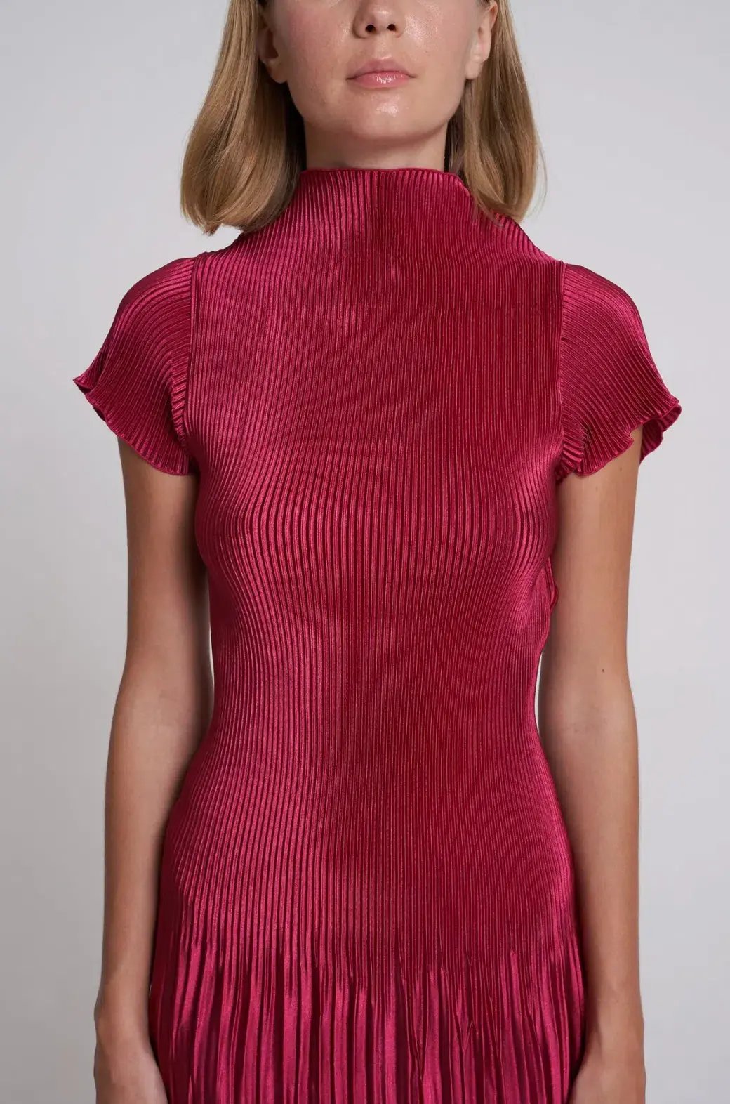 L'idée Aperitif Mini Dress in Ruby Red Size 12 / L photo 4