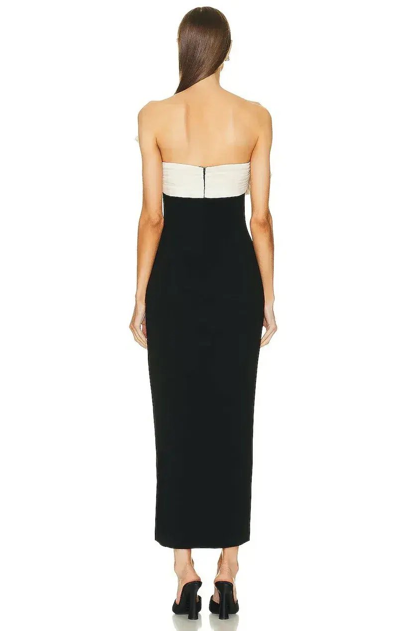 Rachel Gilbert Lavina Dress Black Size 6 photo 3