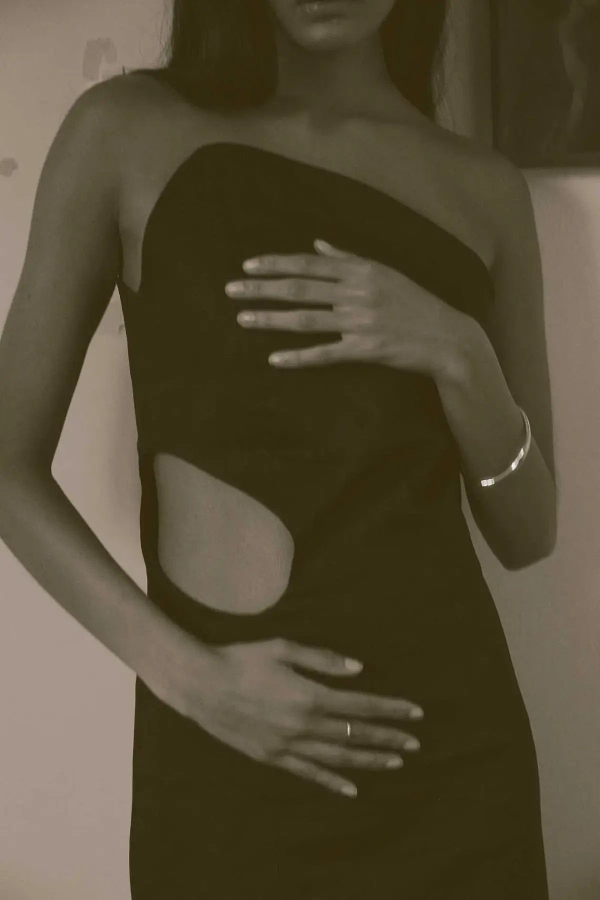 Elaine Hersby Pippa Midi Dress Black Size M / AU 10 photo 5