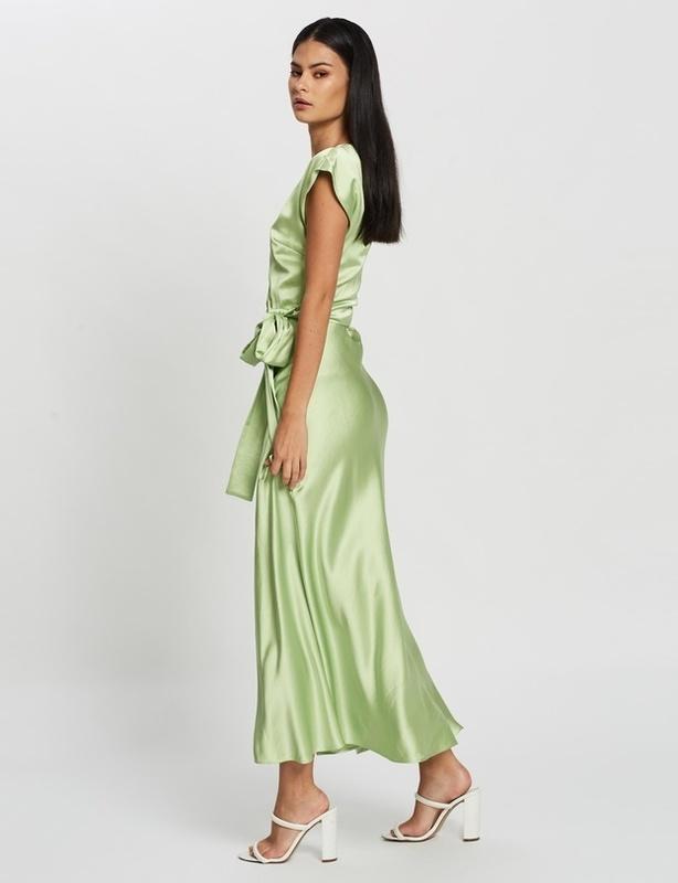 Bec & Bridge Apple Eyes Midi Dress Green Size 8 photo 3