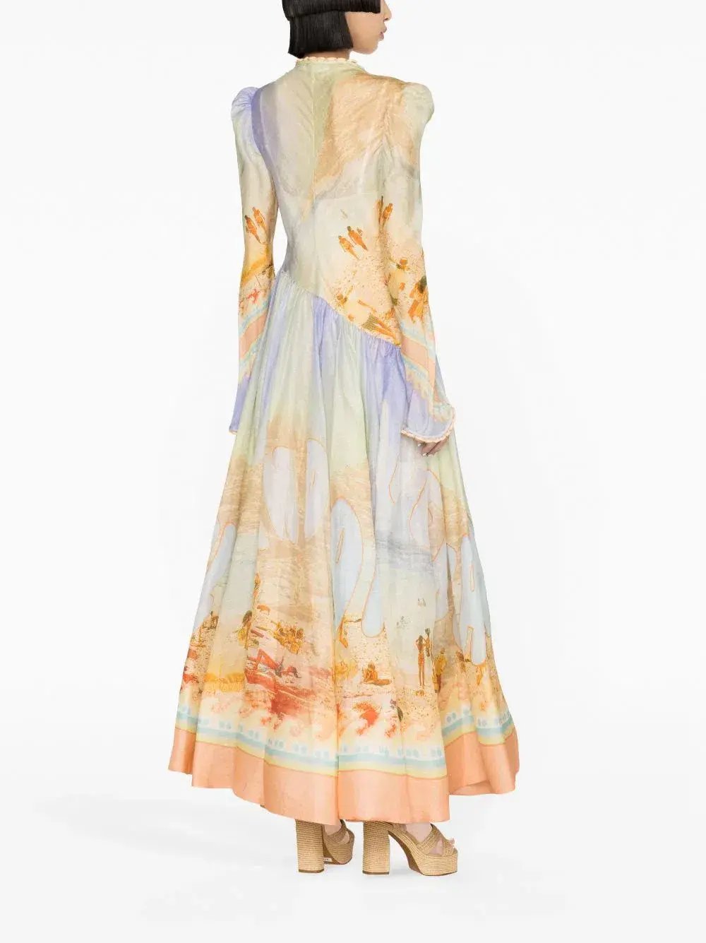 Zimmermann Tama Printed Maxi Dress Multi Size 2 / AU 12 photo 3