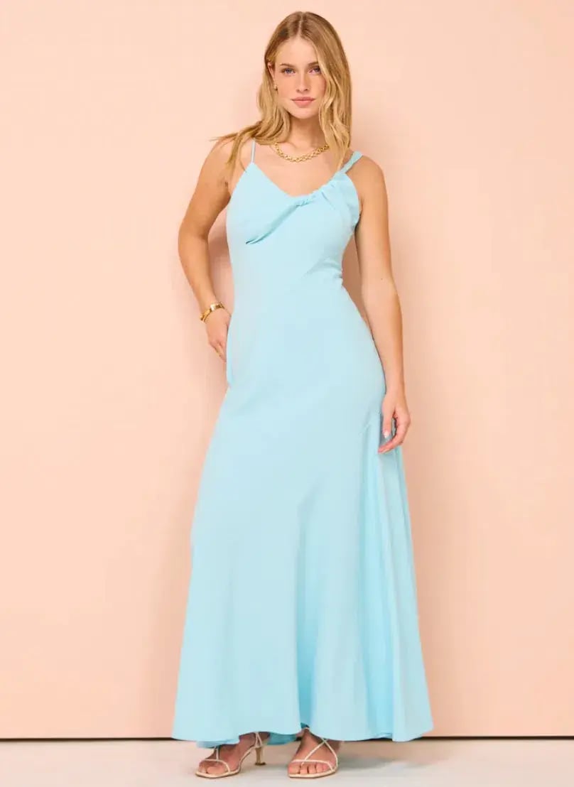 One Fell Swoop Fraya Maxi Dress in Dove Blue Size 10 photo 2