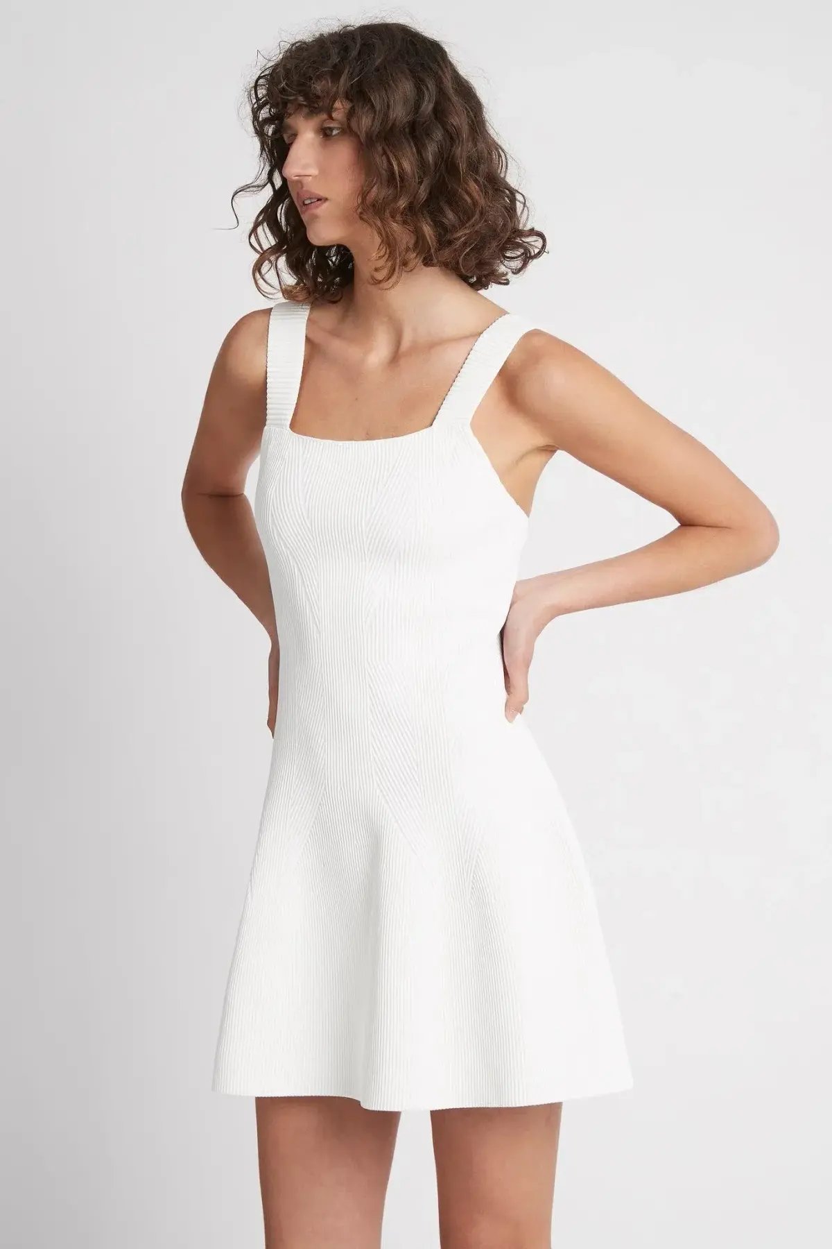 AJE Casa Mini Knit Dress Ivory Size 6 photo 3