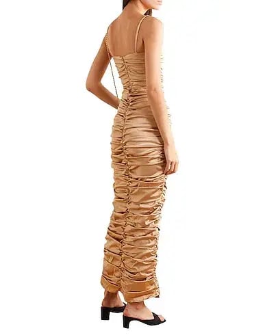 Georgia Alice Eva Ruched Gown Beige Size 6 photo 2
