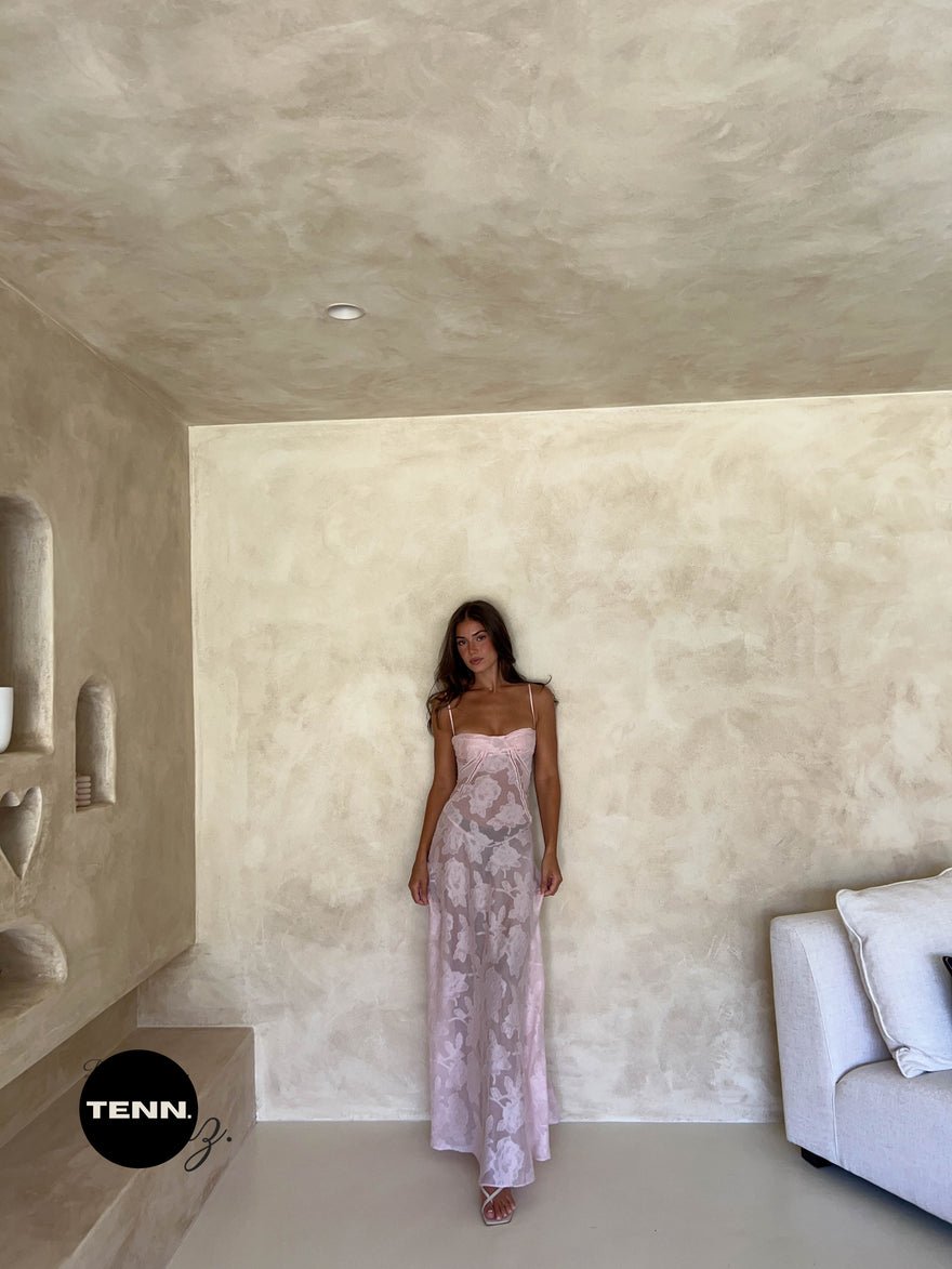 House of CB Seren Dress - soft pink photo 3