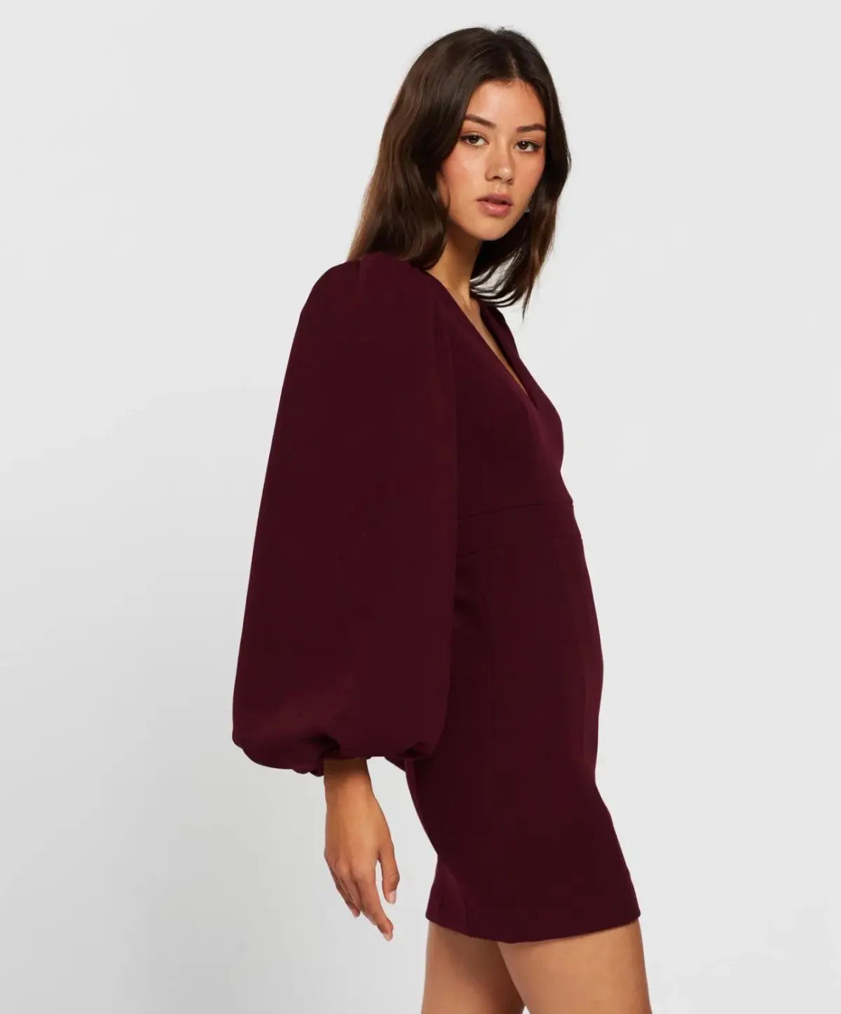 Mossman See You Again Dress Wine Size 14 photo 3