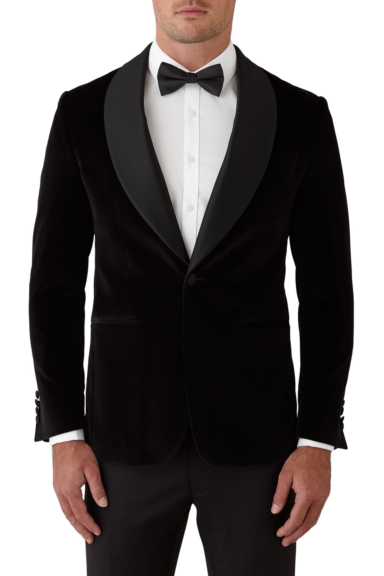 Gibson Black Alta Sartoria Shawl Velvet Dinner Jacket photo 3