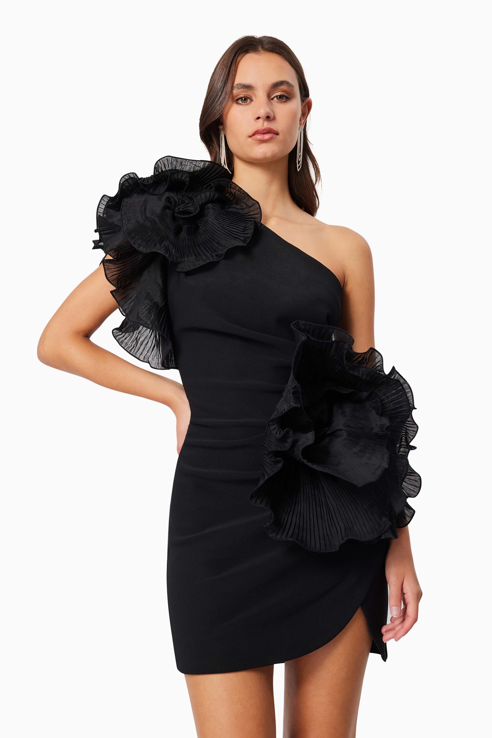 ELLIATT MAYA COCKTAIL DRESS - BLACK photo 2