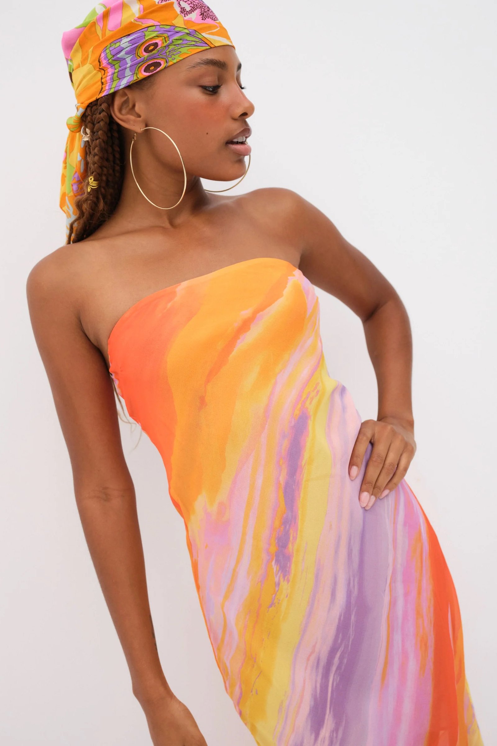 FOR LOVE & LEMONS VISTA MAXI DRESS - MULTI photo 4