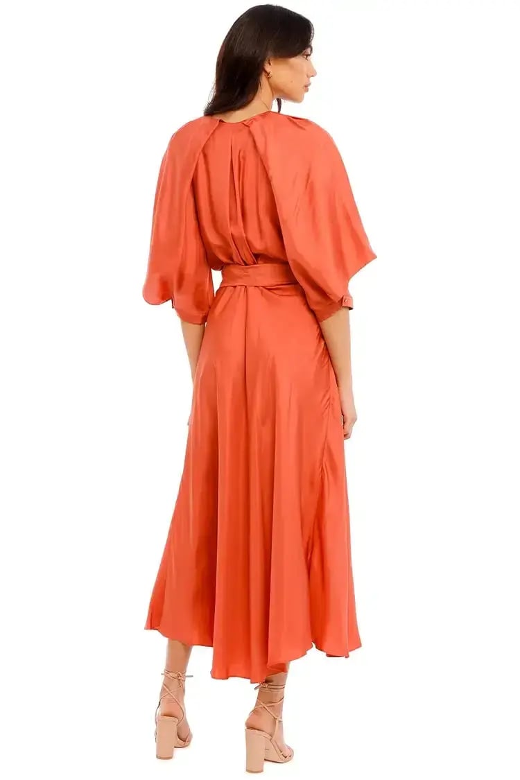Ginger and Smart Blush Wrap Dress in Sunset Pink Size 16 photo 5
