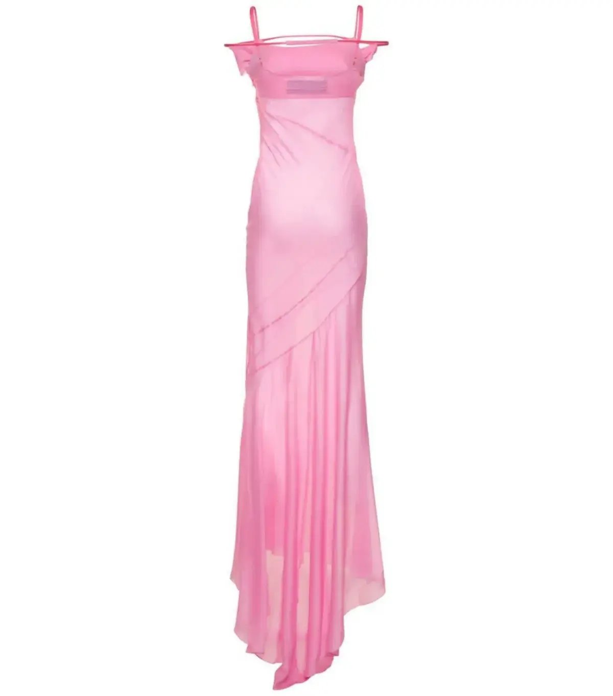 Jacquemus La Robe Draggiu Maxi Dress in Pink Size AU 12 photo 6