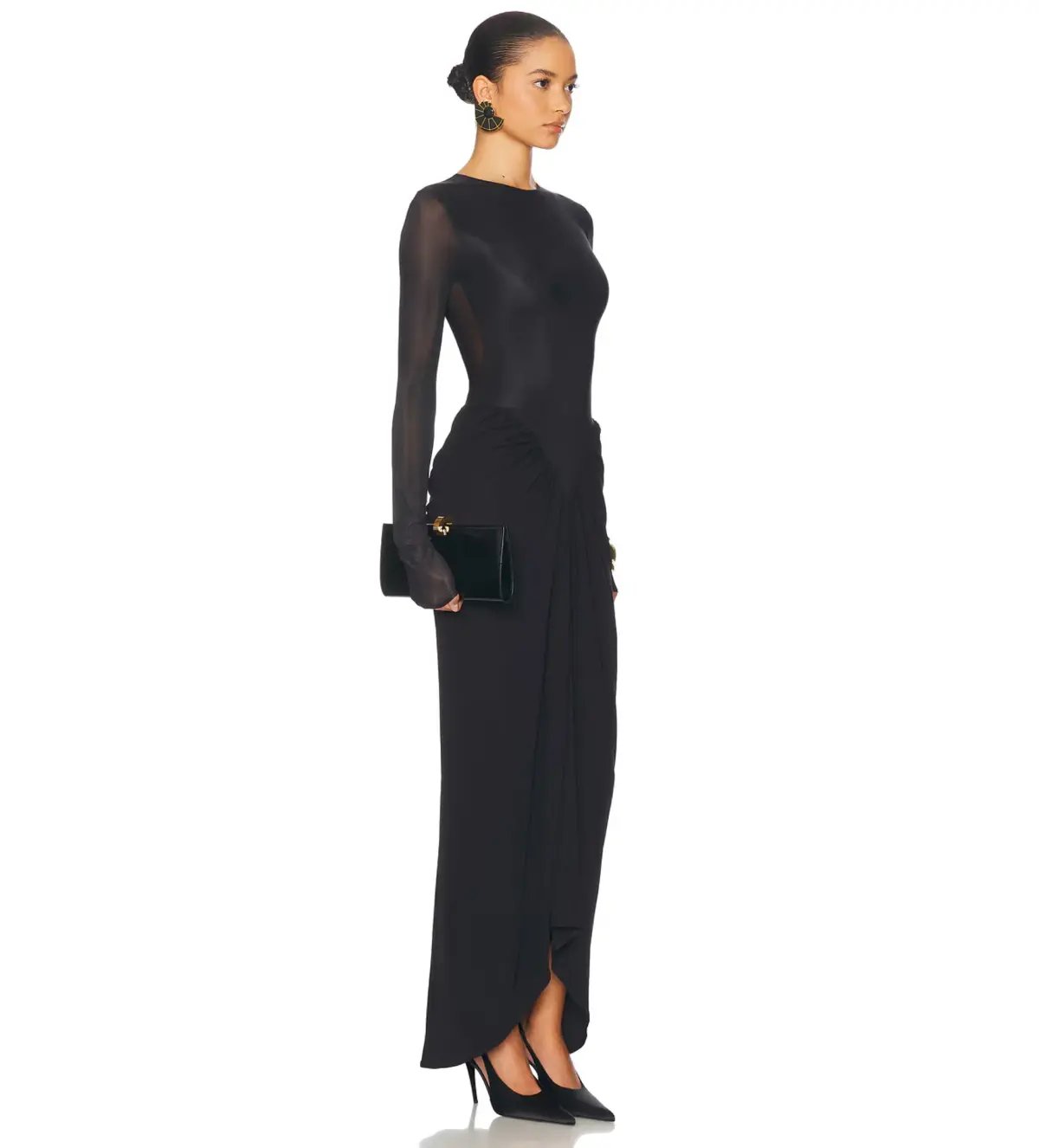 Helsa The Margot Dress Black Size XS / AU 6 - 8 photo 2