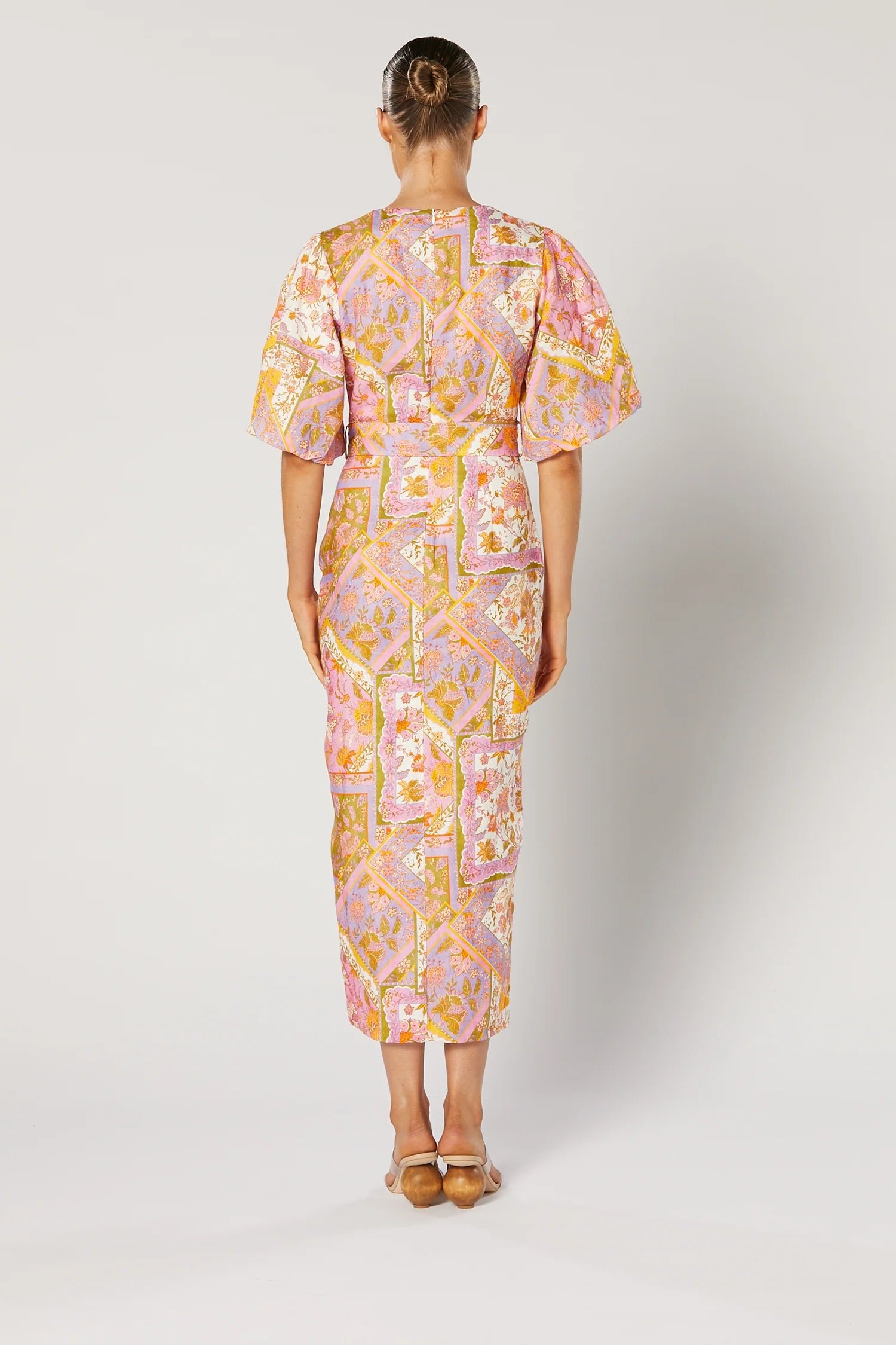 WINONA HARLAN BELTED DRESS - PAISLEY PRINT photo 3
