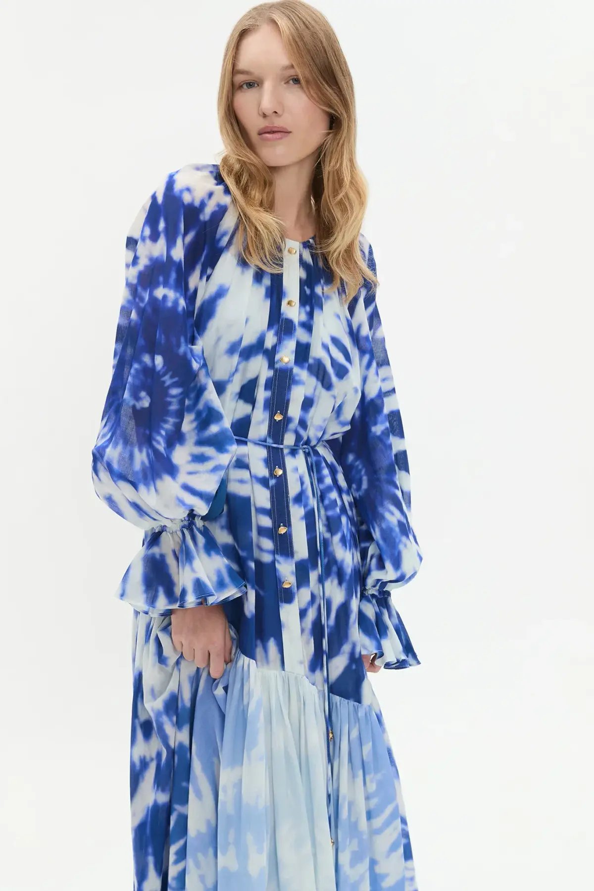 Aje Asher Midi Dress Blue Size 8 photo 2
