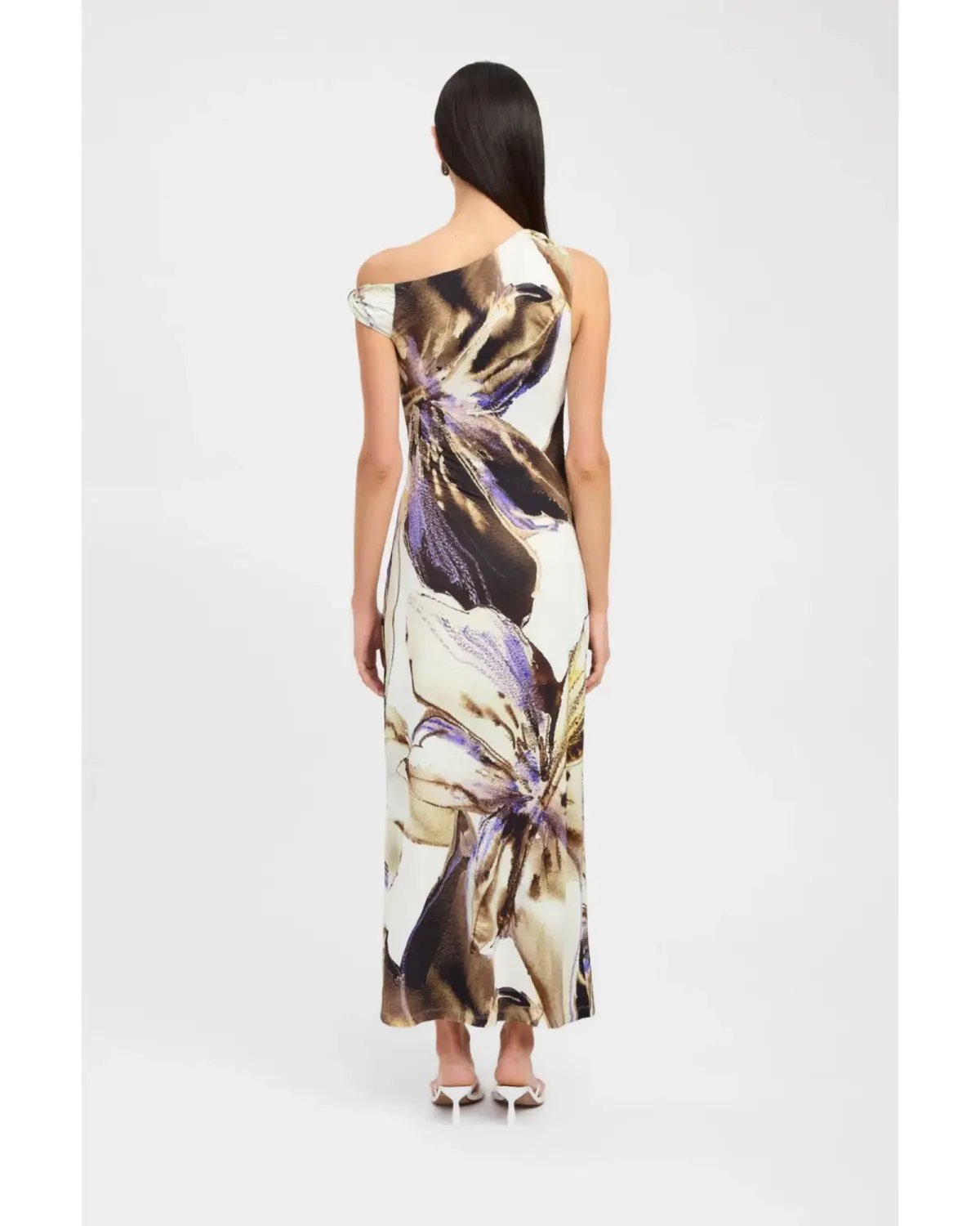 Kookai Ava Maxi Dress Cream/Floral Size AU 8 photo 3