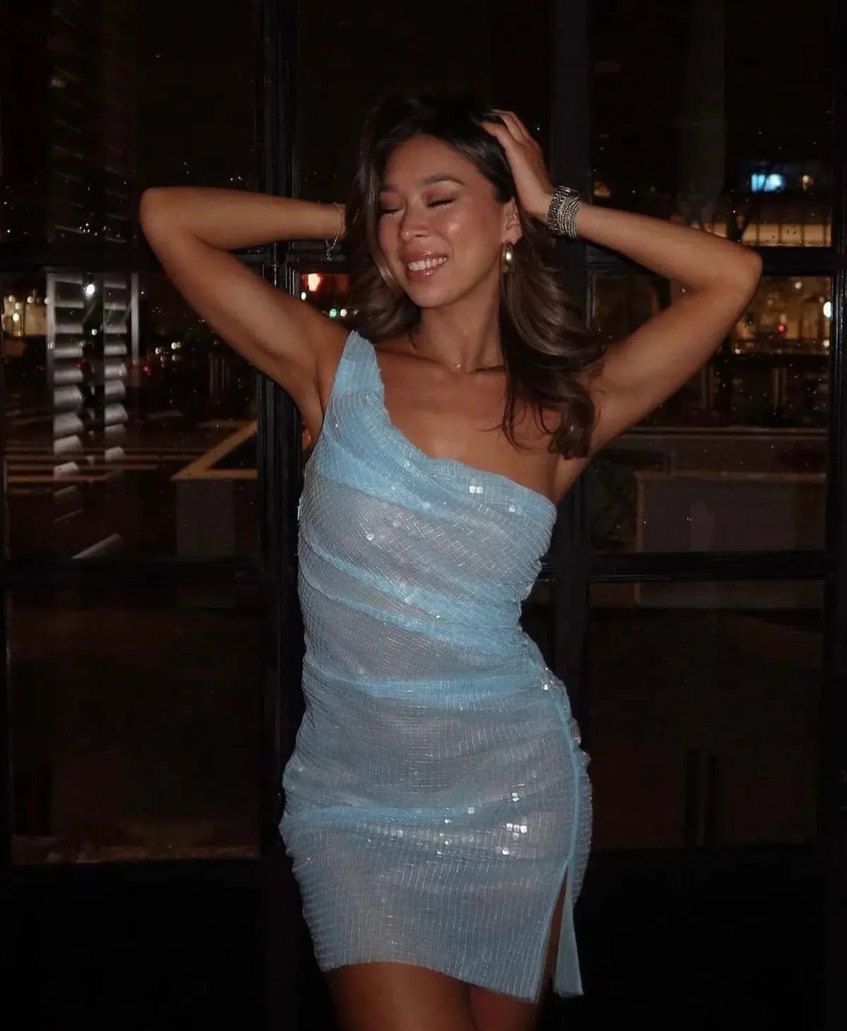Cult Naked Blu Moon Mini Dress Blue Size M / AU 10 photo 3