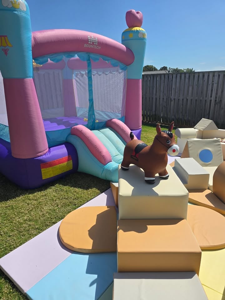 Beige bliss softplay package Hire with castle photo 2