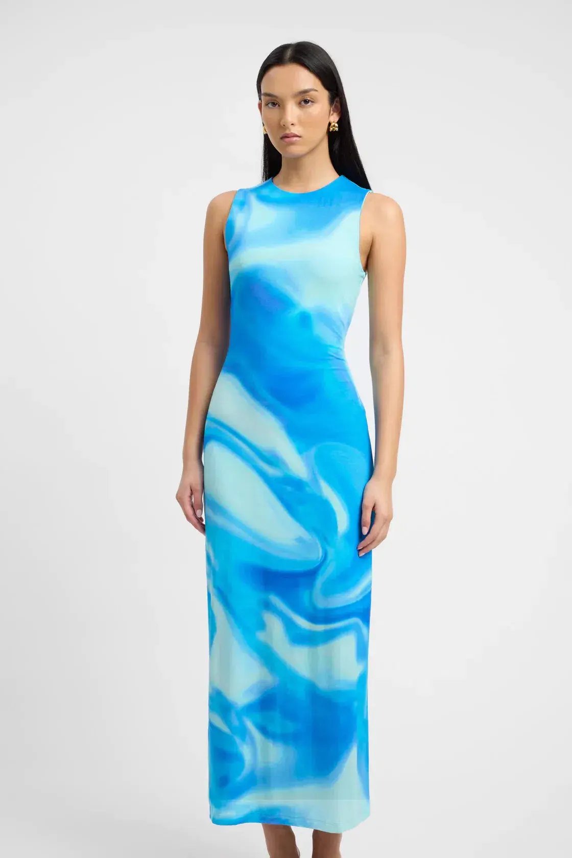 Kookai Haven Maxi Dress Blue Size 8 photo 2