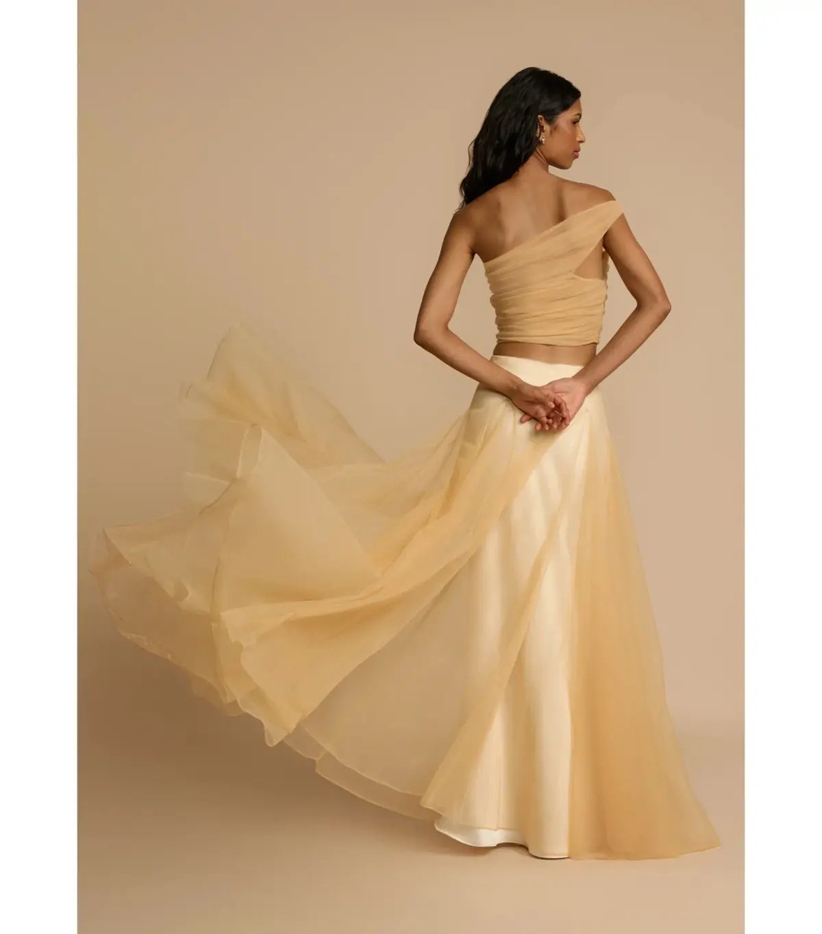 Arcina Ori Violetta Top and Skirt Set in Champagne Size AU 8 photo 4