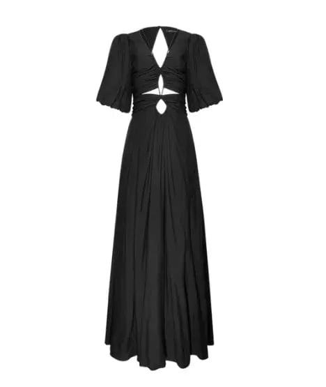 Magali Pascal The Pallida Maxi Dress Black Size 12 photo 4