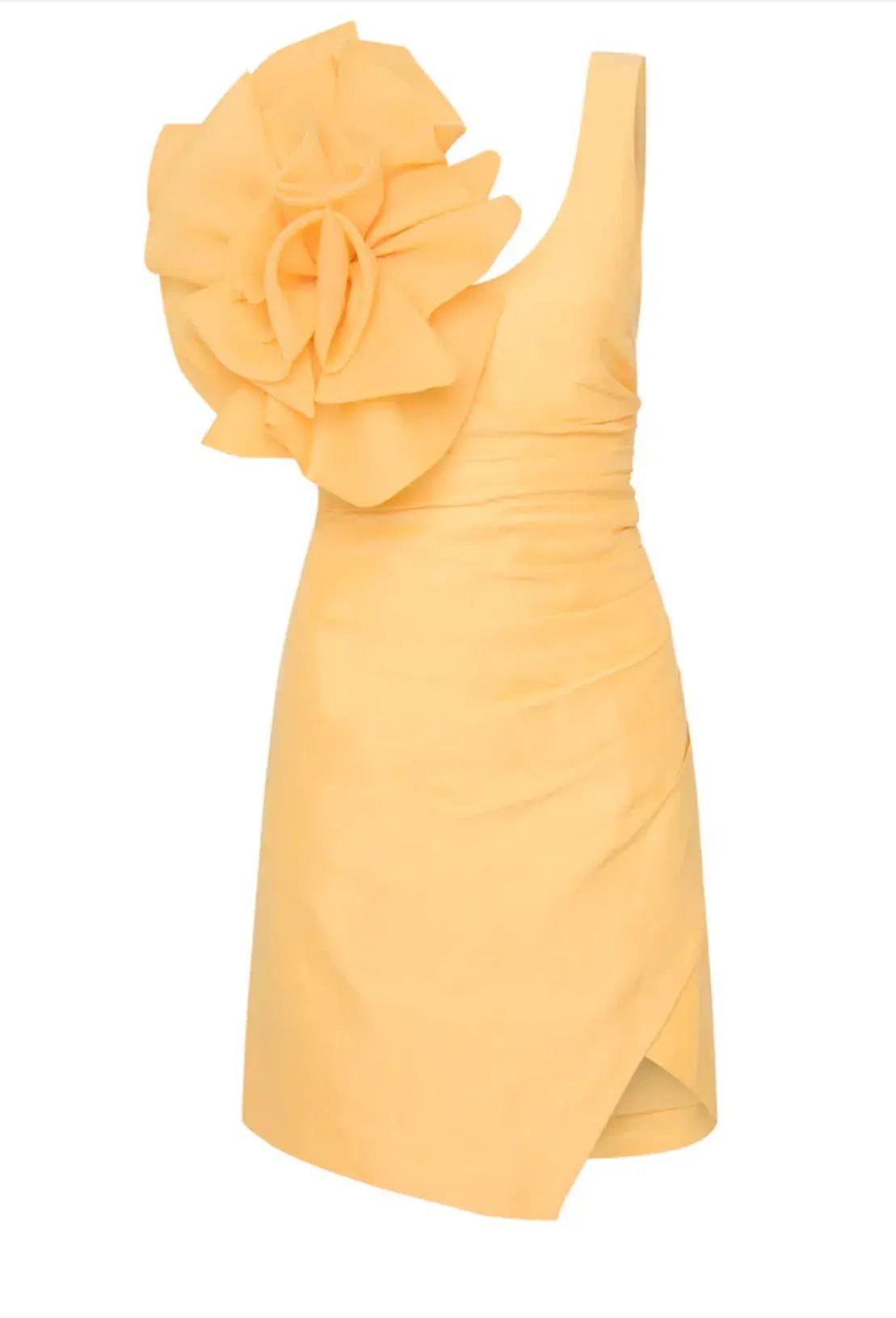 Aje Energy Mini Dress Yellow Size 6 photo 3
