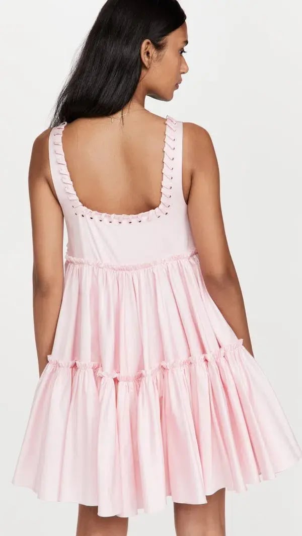 Aje Hushed Laced Sleevless Mini Dress Pink Size AU 6 photo 4