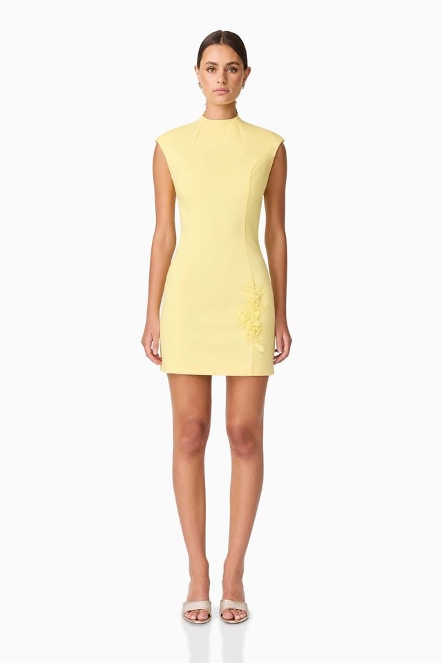 Elliatt Evee Mini Dress - Lemon photo 3