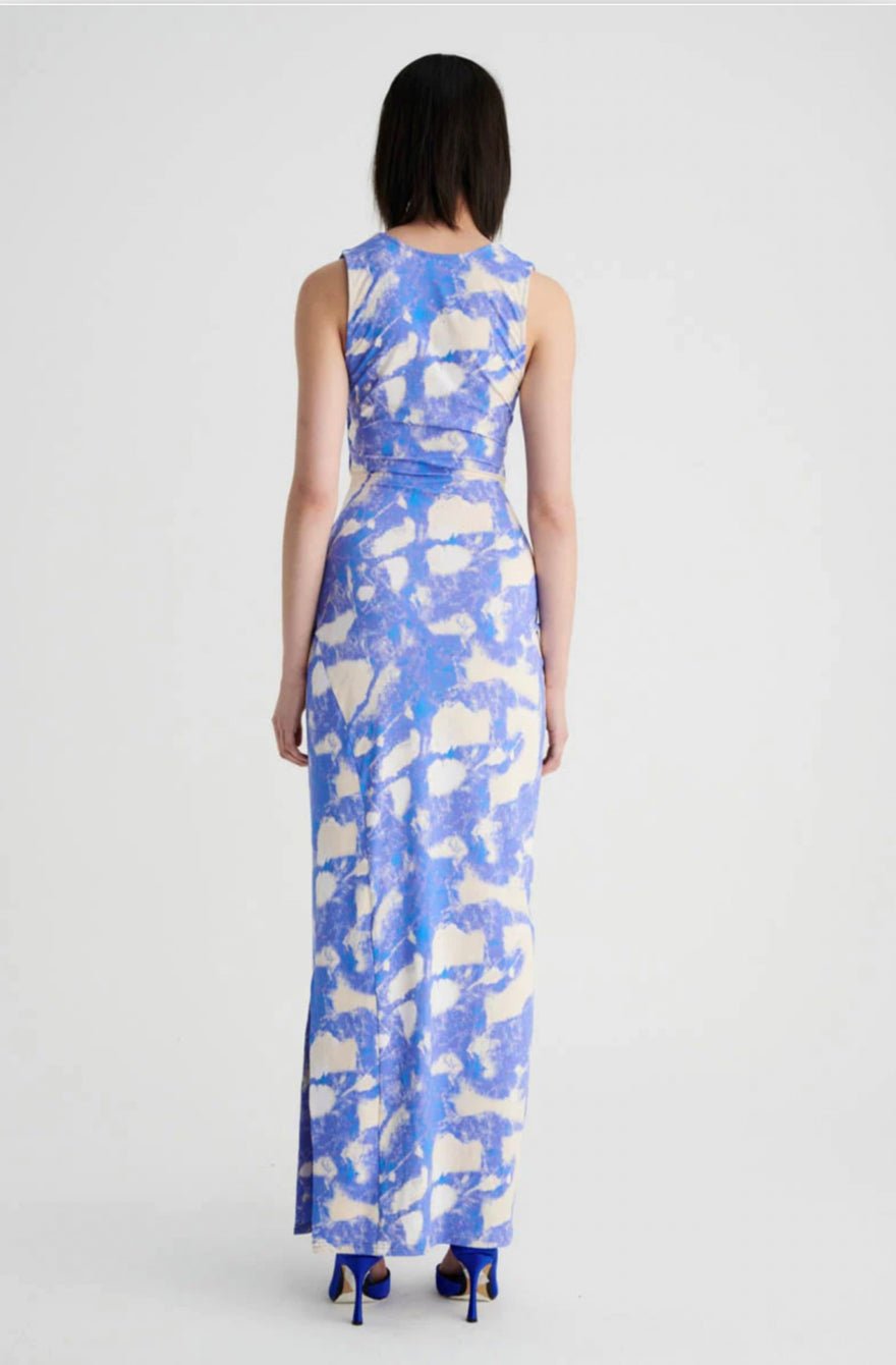 Suboo Marble Sleeveless Reversible Twist Front Maxi Dress photo 3